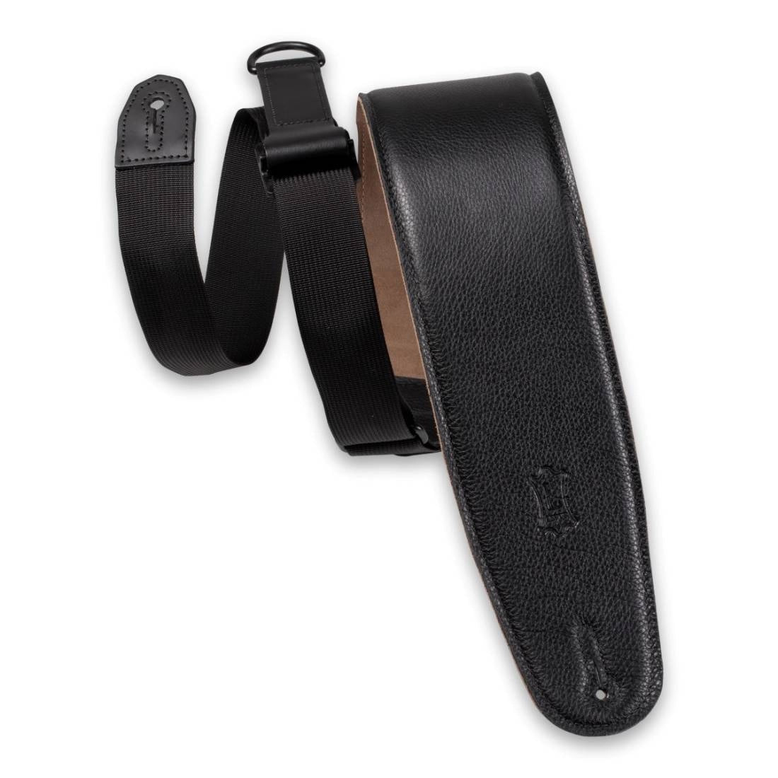 Right Height M4GF Garment Leather Bass Strap - BLK