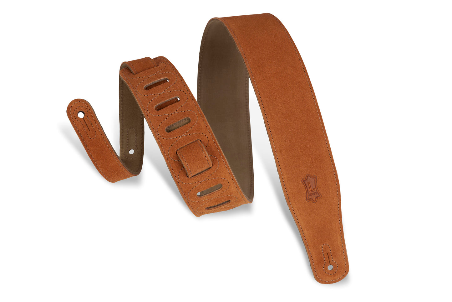Levy's Leathers - MS26-CPR - 2 1/2" Wide Copper Suede Guitar Strap.
